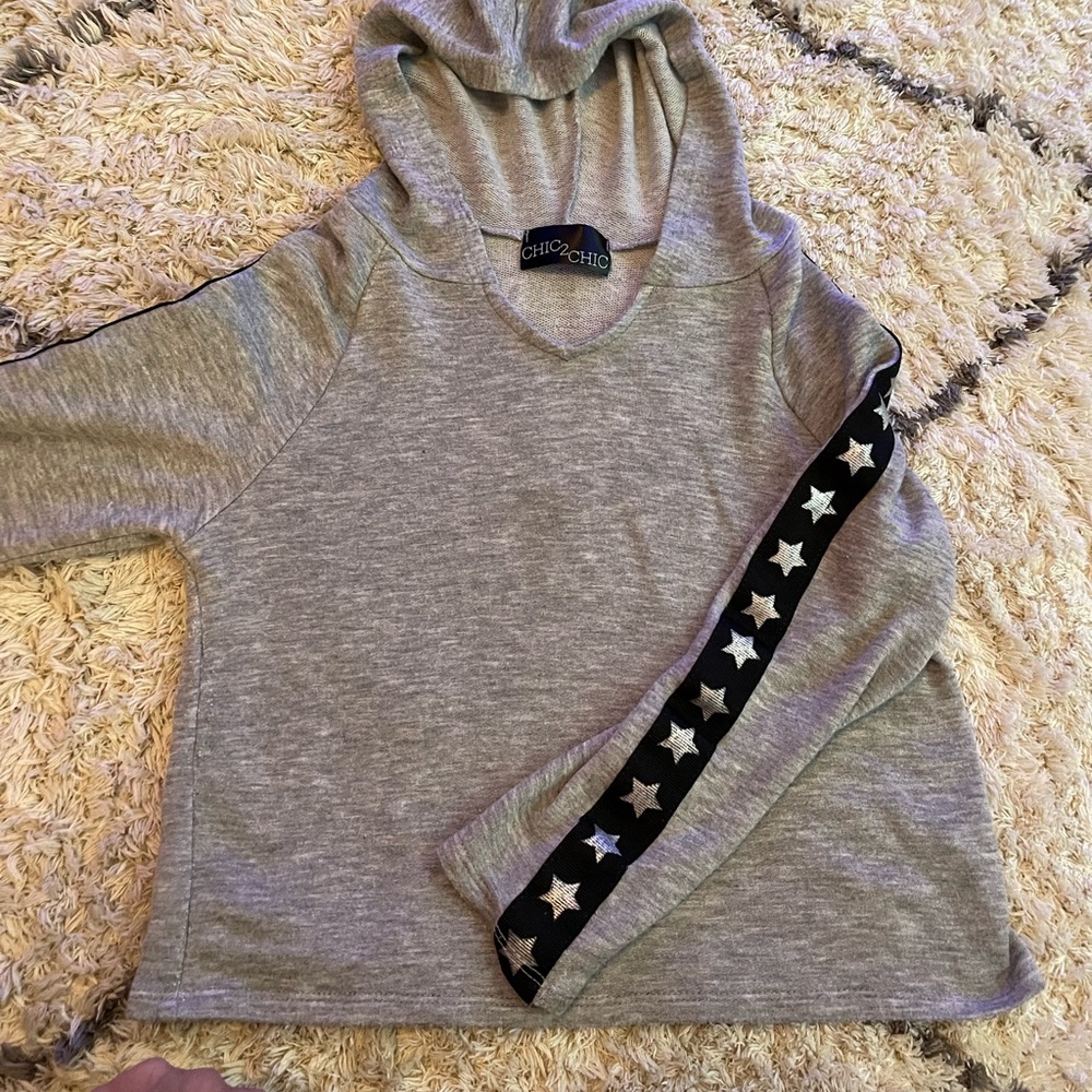 Chic2chic hoodie crop top